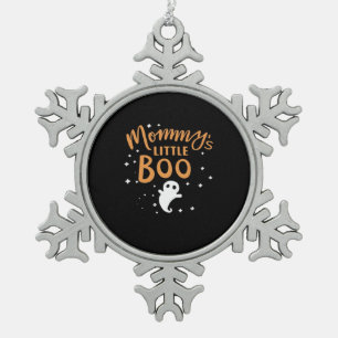 Adorno De Peltre Tipo Copo De Nieve Pequeña boo de mamá - Feliz Halloween
