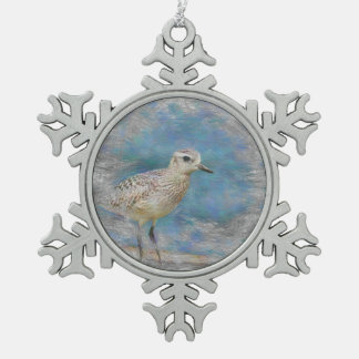 Adorno De Peltre Tipo Copo De Nieve pequeño ave animal artística