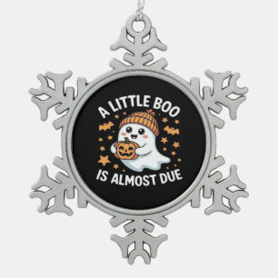 Adorno De Peltre Tipo Copo De Nieve Pequeño Boo Casi Se Debe A La Revea De Embarazo De