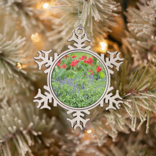 Adorno De Peltre Tipo Copo De Nieve Personalizado (Árbol)