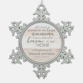 Adorno De Peltre Tipo Copo De Nieve Personalizado A Alguien En El Ornamento Del Fuego 