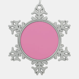 Adorno De Peltre Tipo Copo De Nieve Personalizado de color liso y rosa de color sólido