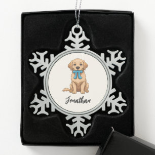 Adorno De Peltre Tipo Copo De Nieve Personalizado Pi Day Dog Con Símbolo Pi   Feliz Dí