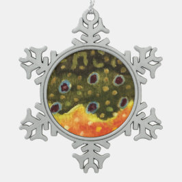 Adorno De Peltre Tipo Copo De Nieve Pesca de trucha rota