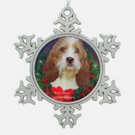 Adorno De Peltre Tipo Copo De Nieve Petit Basset Griffon Vendeen