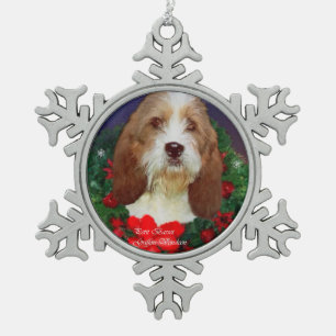 Adorno De Peltre Tipo Copo De Nieve Petit Basset Griffon Vendeen
