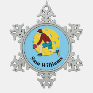 Adorno De Peltre Tipo Copo De Nieve Pickle Ball