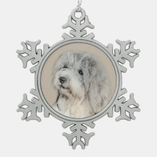 Adorno De Peltre Tipo Copo De Nieve Pintura Havanesa (Dorada Sable) - Arte Perro Origi