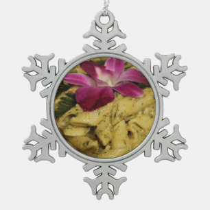 Adorno De Peltre Tipo Copo De Nieve Plato de las pastas de Penne