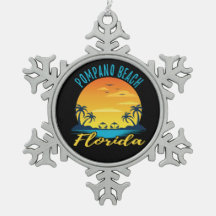 Playa Pompano Beach Florida Palm Trees Beach