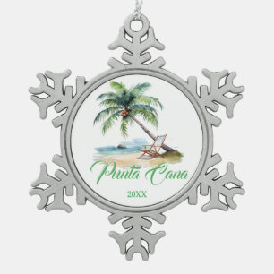 Adorno De Peltre Tipo Copo De Nieve Playa Punta Cana personalizada