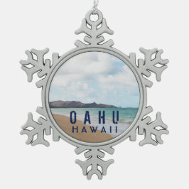 Adorno De Peltre Tipo Copo De Nieve Playa Tropical Oahu Hawaii