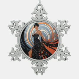 ADORNO DE PELTRE TIPO COPO DE NIEVE PODER DE LA BELLEZA #2