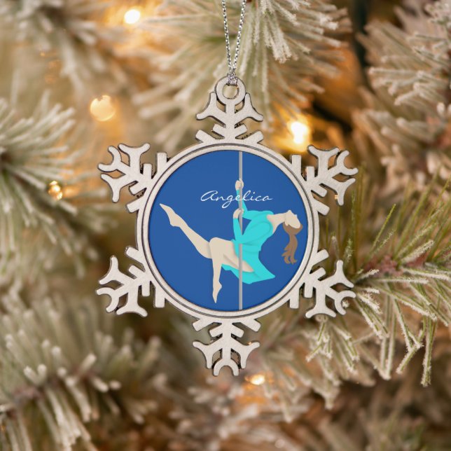 Adorno De Peltre Tipo Copo De Nieve Pole Fitness (Árbol)