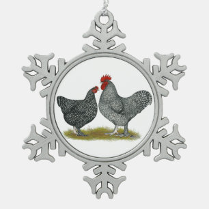 Adorno De Peltre Tipo Copo De Nieve Pollos malinos