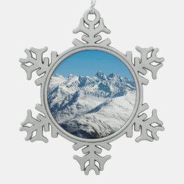 Adorno De Peltre Tipo Copo De Nieve Poster de tarjetas de vacaciones de Snow Davos Sui