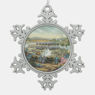 Adorno De Peltre Tipo Copo De Nieve Preservación del campo de batalla de la guerra