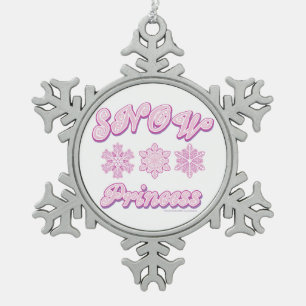 Adorno De Peltre Tipo Copo De Nieve Princesa de la Nieve Rosa
