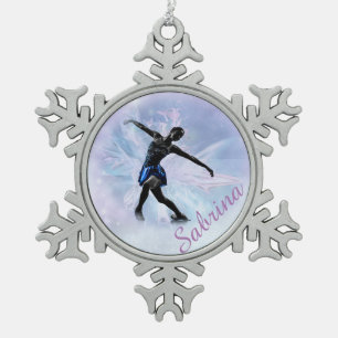 Adorno De Peltre Tipo Copo De Nieve Princesa Snowflake Ornament del hielo