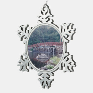 Adorno De Peltre Tipo Copo De Nieve Puente de cascada