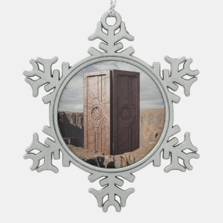 Adorno De Peltre Tipo Copo De Nieve Puerta misteriosa