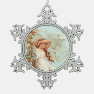 Adorno De Peltre Tipo Copo De Nieve Que la Navidad sea Brillante y Feliz, Tarjeta Anti