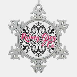 Adorno De Peltre Tipo Copo De Nieve Rainey Grey + Co logo [7]