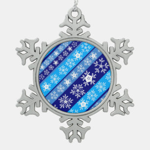 Adorno De Peltre Tipo Copo De Nieve Rayas de copo de nieve azul