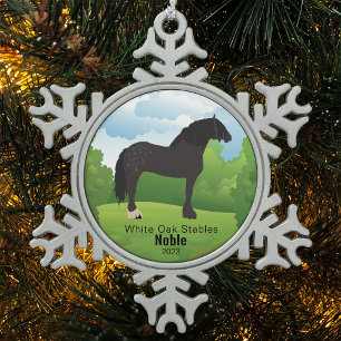 Adorno De Peltre Tipo Copo De Nieve Raza de Personalizable de Keepsake y texto