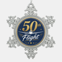 recuerdo de viaje en avión de oro 50º vuelo