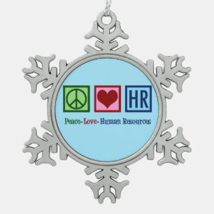 Adorno De Peltre Tipo Copo De Nieve Recursos humanos de Peace Love