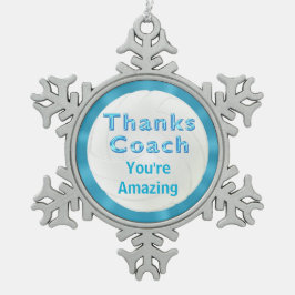 Adorno De Peltre Tipo Copo De Nieve Regalos de entrenador de voleibol de Guay gracias 