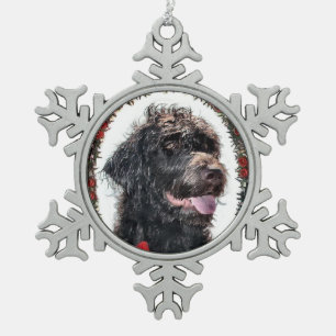 Adorno De Peltre Tipo Copo De Nieve Regalos de Navidades de Labradoodle