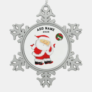 Adorno De Peltre Tipo Copo De Nieve Regalos de voleibol personalizados