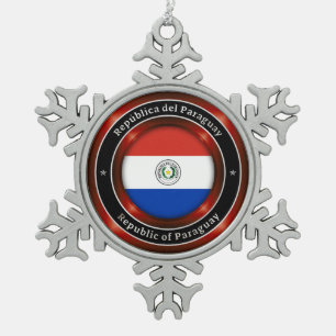 Adorno De Peltre Tipo Copo De Nieve República de Paraguay