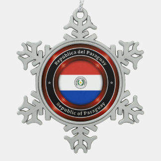 Adorno De Peltre Tipo Copo De Nieve República de Paraguay