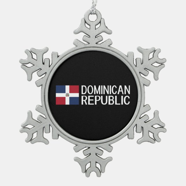 Adorno De Peltre Tipo Copo De Nieve República Dominicana (Anverso)
