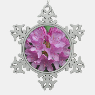 Adorno De Peltre Tipo Copo De Nieve Rhododendros de primavera rosada