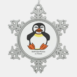 Adorno De Peltre Tipo Copo De Nieve Ríe a pingüino, meWarriorWoman en Twitch