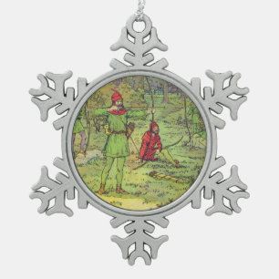 Adorno De Peltre Tipo Copo De Nieve Robin Hood en el bosque