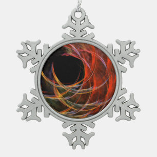 Adorno De Peltre Tipo Copo De Nieve Rompiendo el arte abstracto del círculo