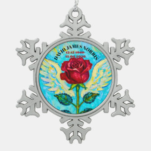 Adorno De Peltre Tipo Copo De Nieve Rosa Ángel simpatía