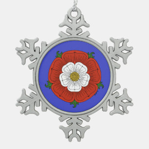 Adorno De Peltre Tipo Copo De Nieve Rosa Tudor