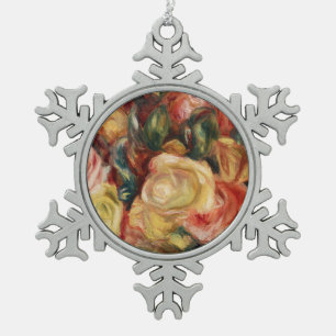 Adorno De Peltre Tipo Copo De Nieve Rosas (1912) de Pierre-Auguste Renoir