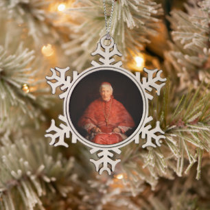 Adorno De Peltre Tipo Copo De Nieve Saint John Henry Newman