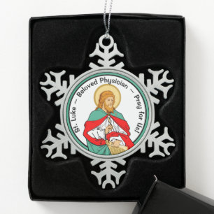 Adorno De Peltre Tipo Copo De Nieve San Lucas, Médico Amado (RLS 08; Versión Médica)