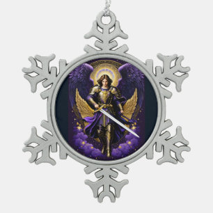 Adorno De Peltre Tipo Copo De Nieve San Miguel Arcángel Católico Romano