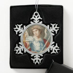 Adorno De Peltre Tipo Copo De Nieve San Miguel Arcángel (M 010)