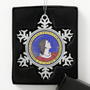 Adorno De Peltre Tipo Copo De Nieve San Viator de Lyon el Catequista (LD 01)