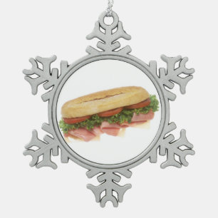 Adorno De Peltre Tipo Copo De Nieve Sandwich de Deli